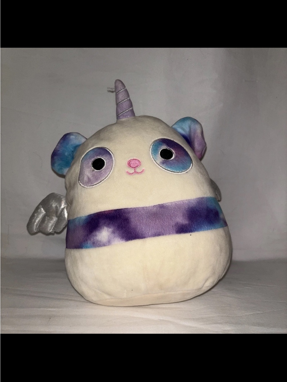 Squishmallows Lander The Pandacorn Plush - White, Purple, Blue